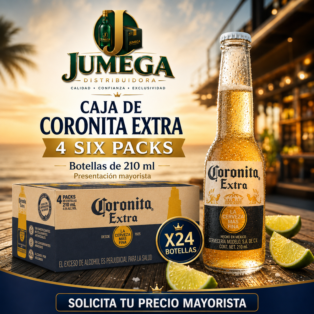Cerveza Coronita Extra Botella 210 ml